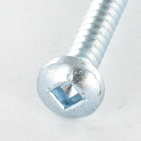 1 x Vite Per Lamiera testa bombata larga Quadrato 4,2 x 45 Zincate Ingombro quadrato 2