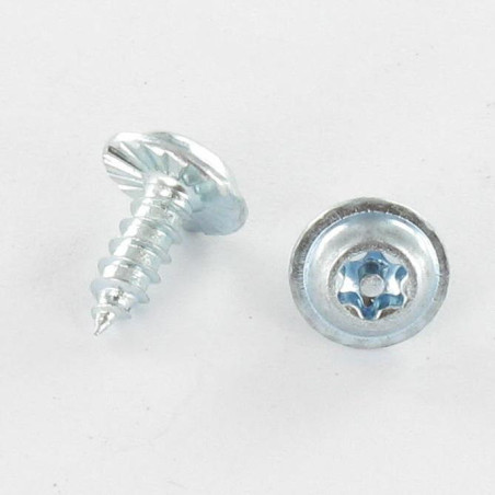 1 x Vite Per Lamiera Testa Poelier Larga Dentellato T20+TETON 3,5 x 9,5 Zincate