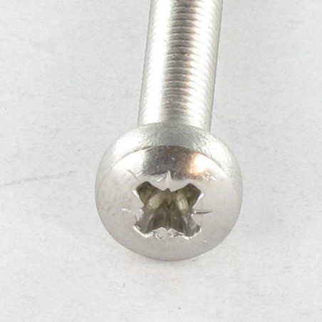 1 x Vite Per Metalli testa bombata larga Pozi PZ4 M2.5X5 Acciaio Inox A4 microviti