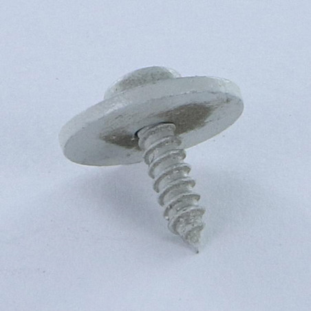 1 x Vite Per Lamiera testa bombata larga Pozy 3,5X13 con Rondella Zincate Ral7035 Grigio Luce