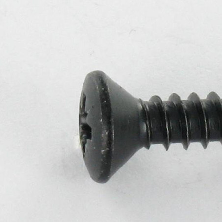 1 x Vite Per Lamiera Testa Forata Bombata Pozy 4.8X22 Acciaio Zincato Nero