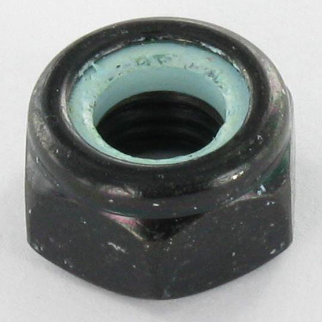 1 x Dado autobloccante M4 Acciaio Zincato Nero