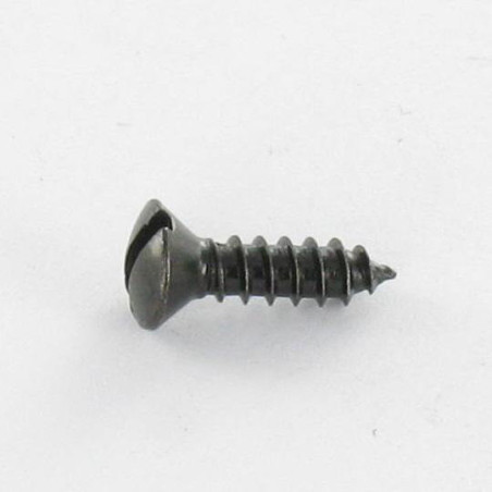 1 x Vite Per Lamiera Testa Forata Bombata Con Intaglio 4.8X25 Acciaio Zincato Nero
