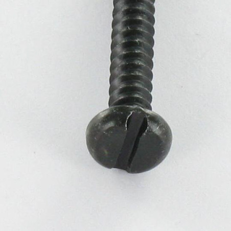 1 x Vite Per Lamiera Testa Cilindrica Con Intaglio 3,5X16 Acciaio Zincato Nero