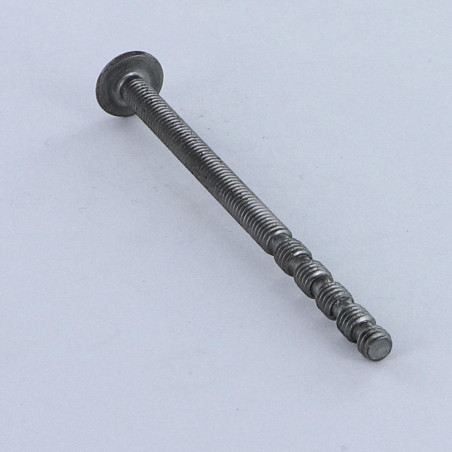 1 x Vite Testa Poelier Larga Pozy Con Intaglio M4X65 Filettata Su 25 Asciugabile Acciaio Grezzo