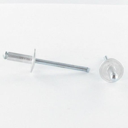 Rivetto cieco interamente in acciaio Testa Larga POLYGRIP Multi-Tensione